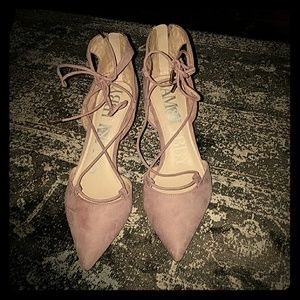 Dusty Rose Pointy Heels